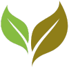 Beaker with leaf icon